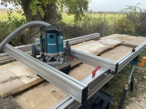 Srovnávací přípravek (router sled) MOLES